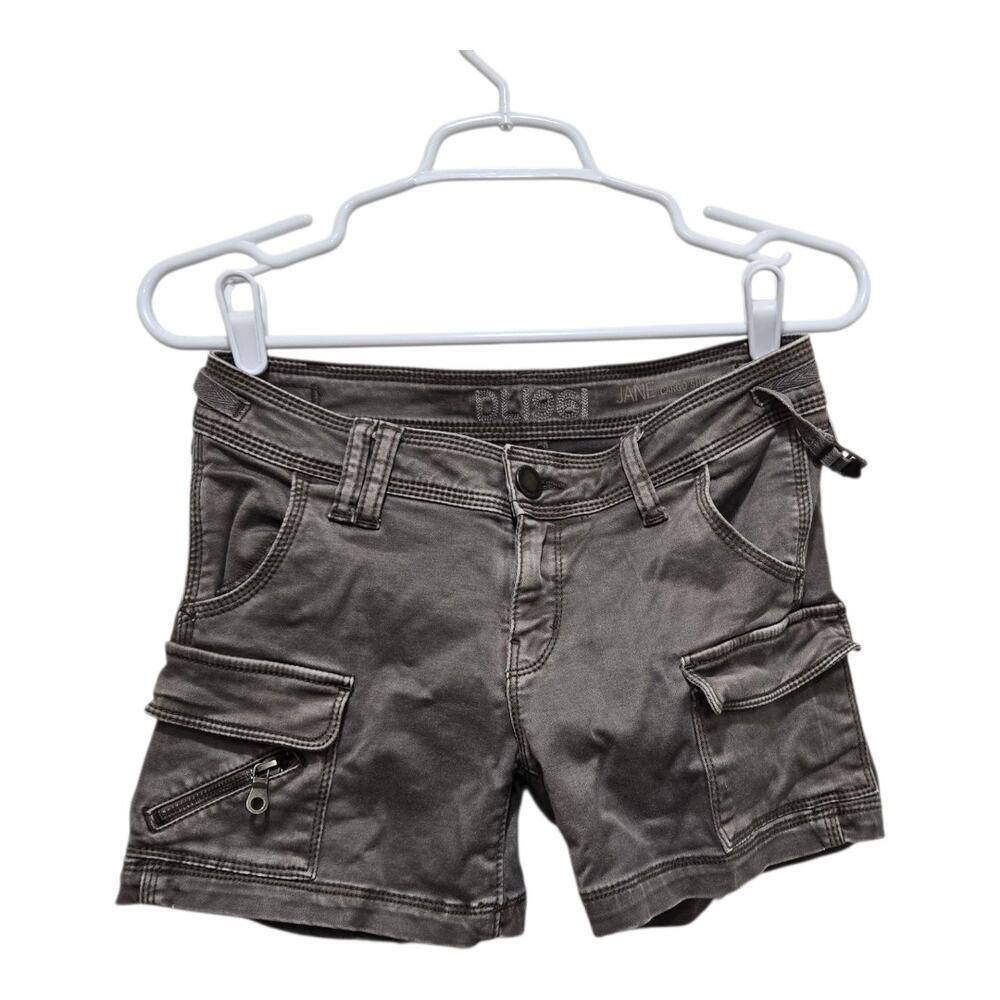 DL1961 Jane Cargo Shorts Size 25 Brown Utility Zip Pocket